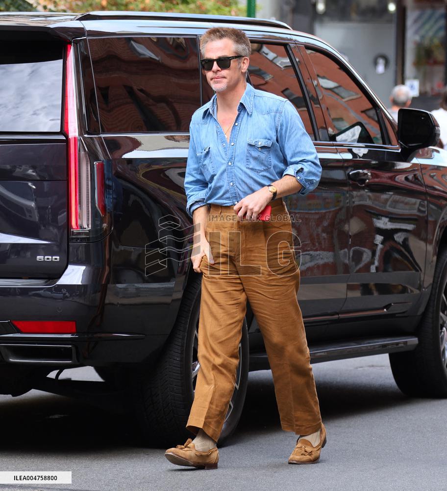 Chris Pine out in New York
