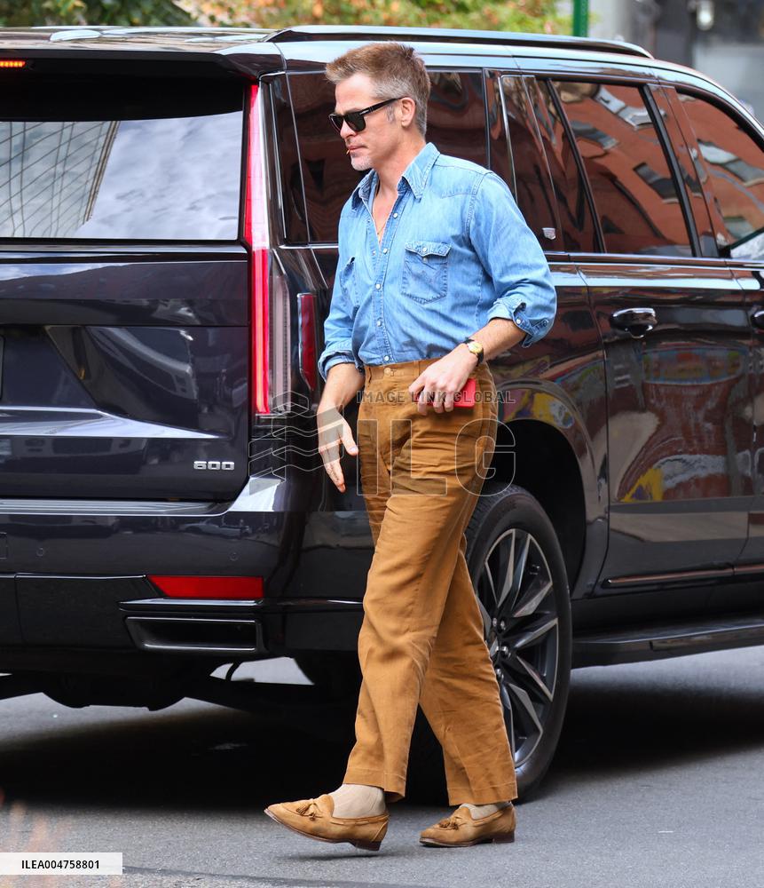 Chris Pine out in New York