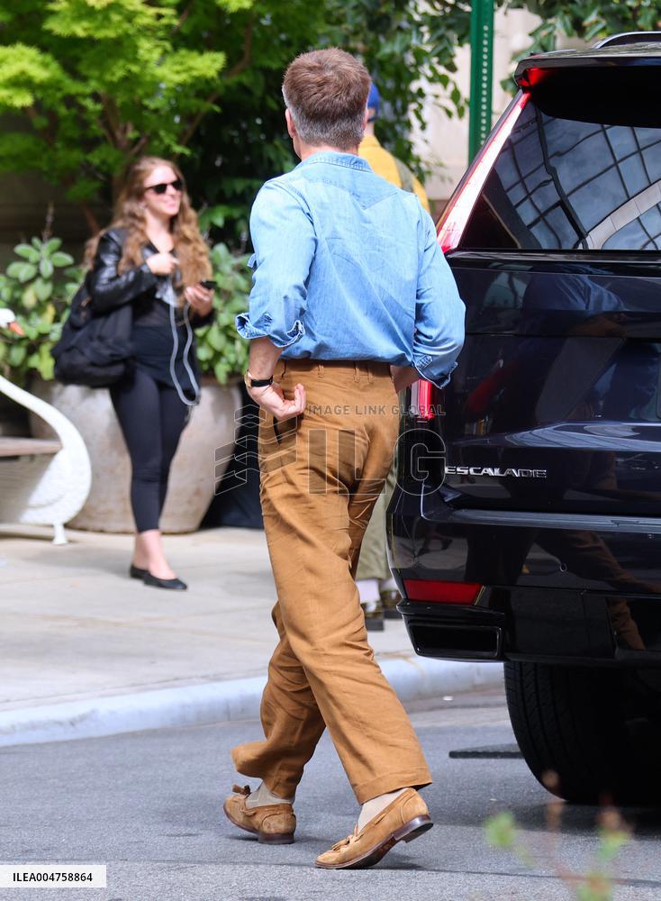 Chris Pine out in New York