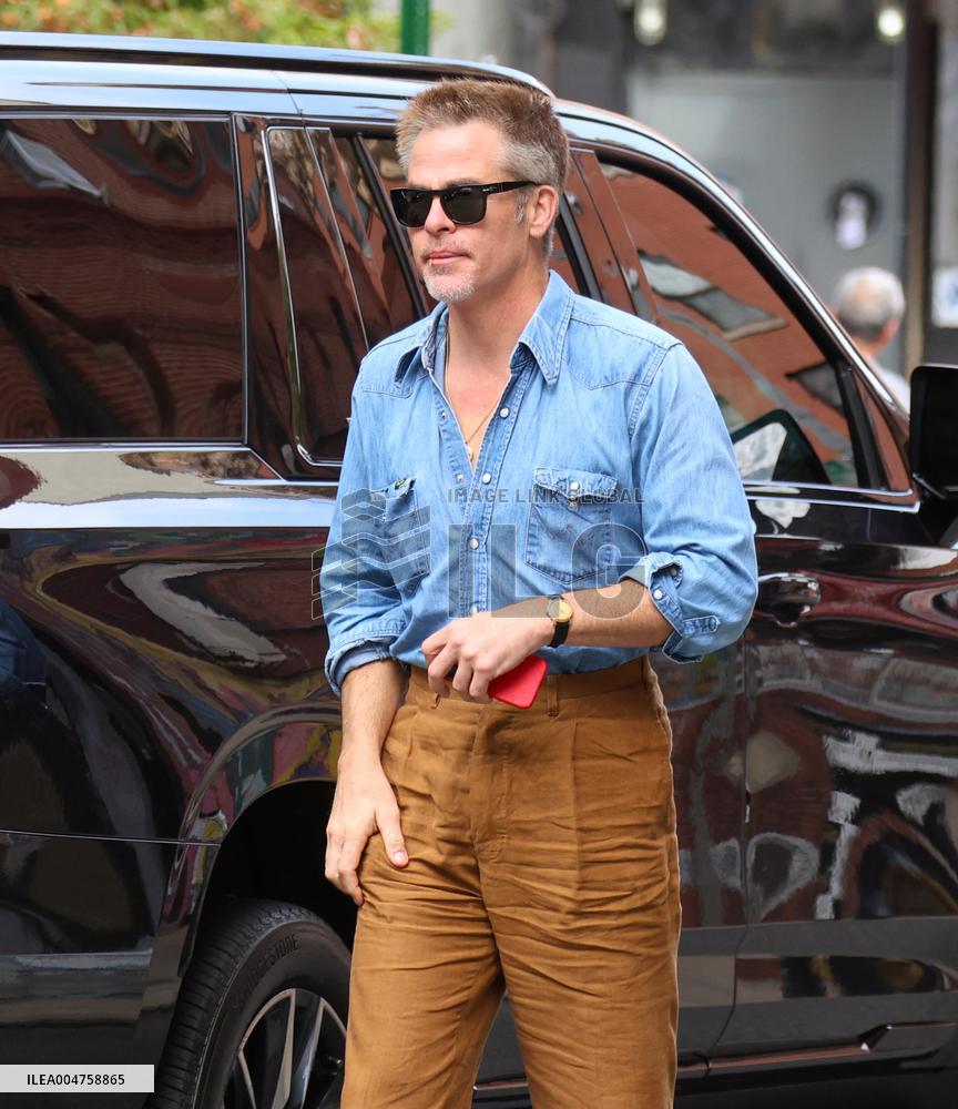 Chris Pine out in New York