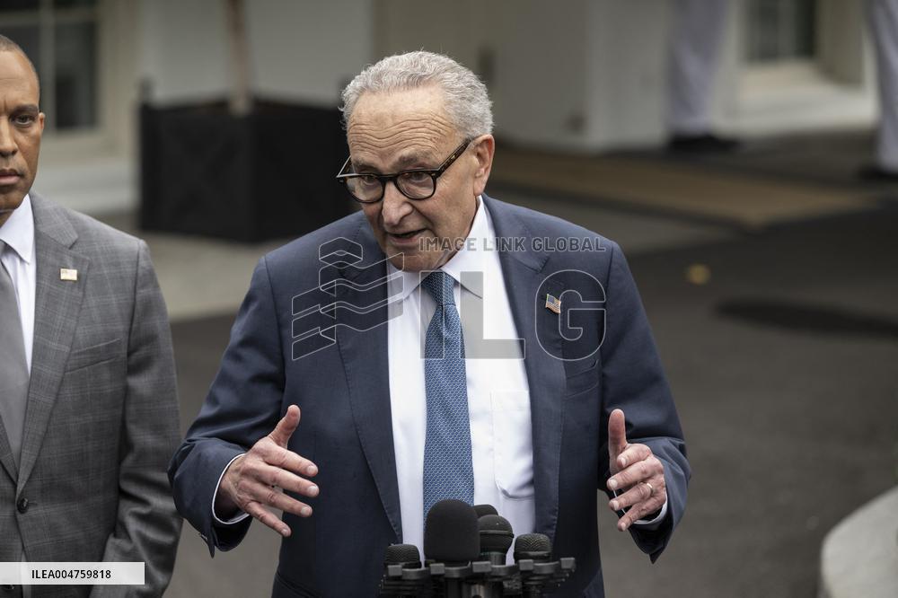 Democratic Leaders Meet Press after Trump Meeting on the Government Shutdown