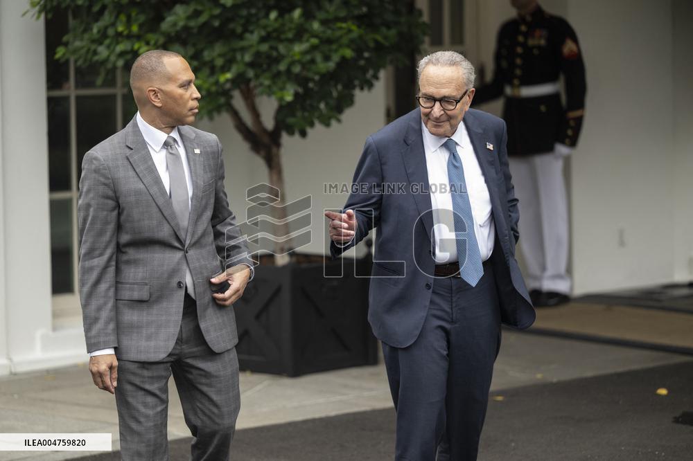 Democratic Leaders Meet Press after Trump Meeting on the Government Shutdown