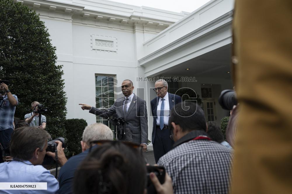 Democratic Leaders Meet Press after Trump Meeting on the Government Shutdown