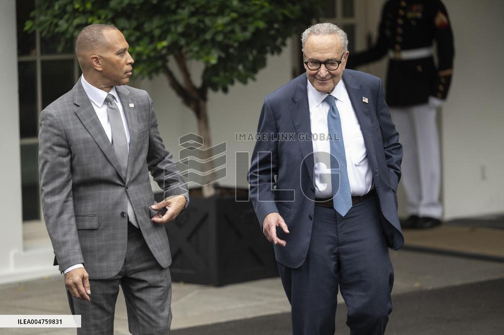 Democratic Leaders Meet Press after Trump Meeting on the Government Shutdown