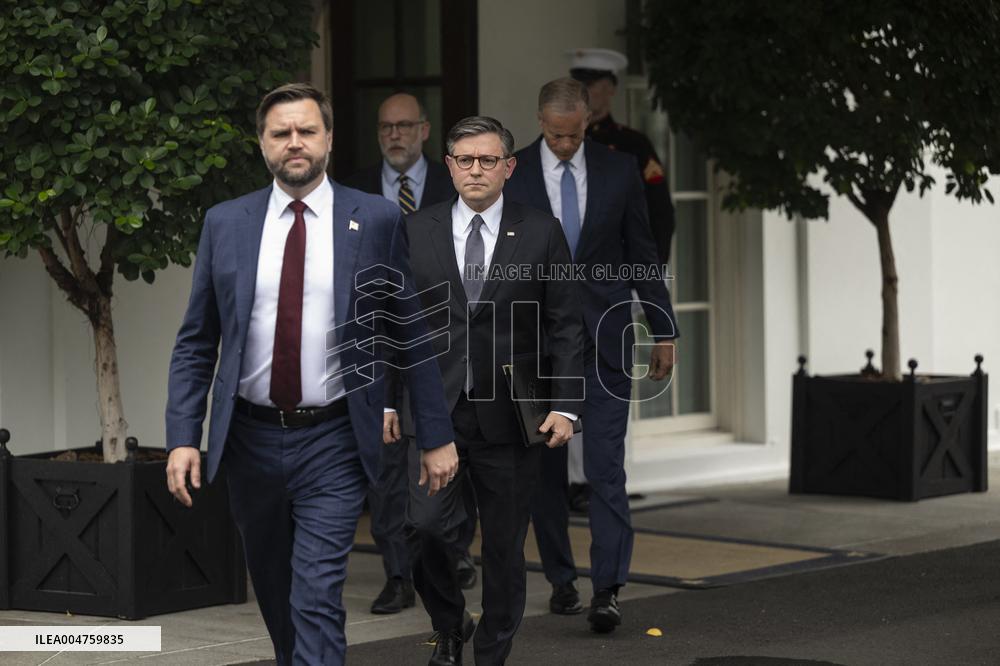Republican Leaders Meet Press after Trump Meeting on the Government Shutdown