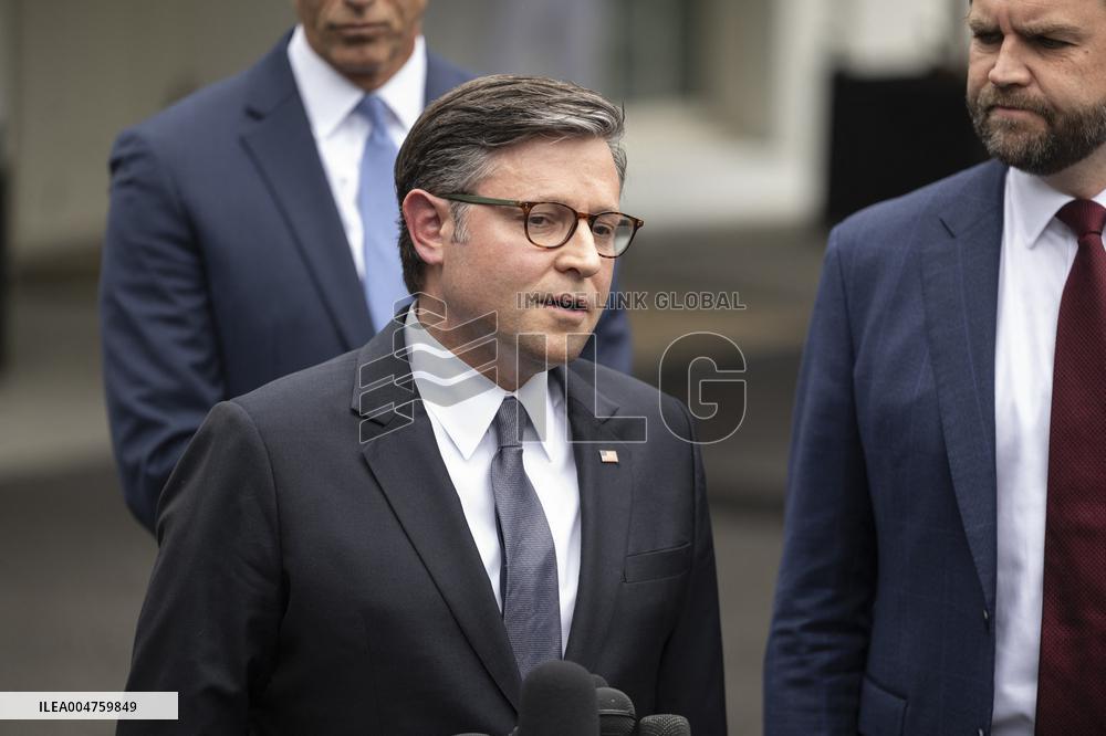 Republican Leaders Meet Press after Trump Meeting on the Government Shutdown