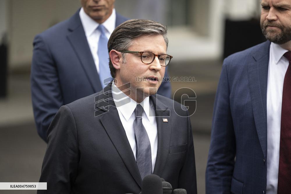 Republican Leaders Meet Press after Trump Meeting on the Government Shutdown