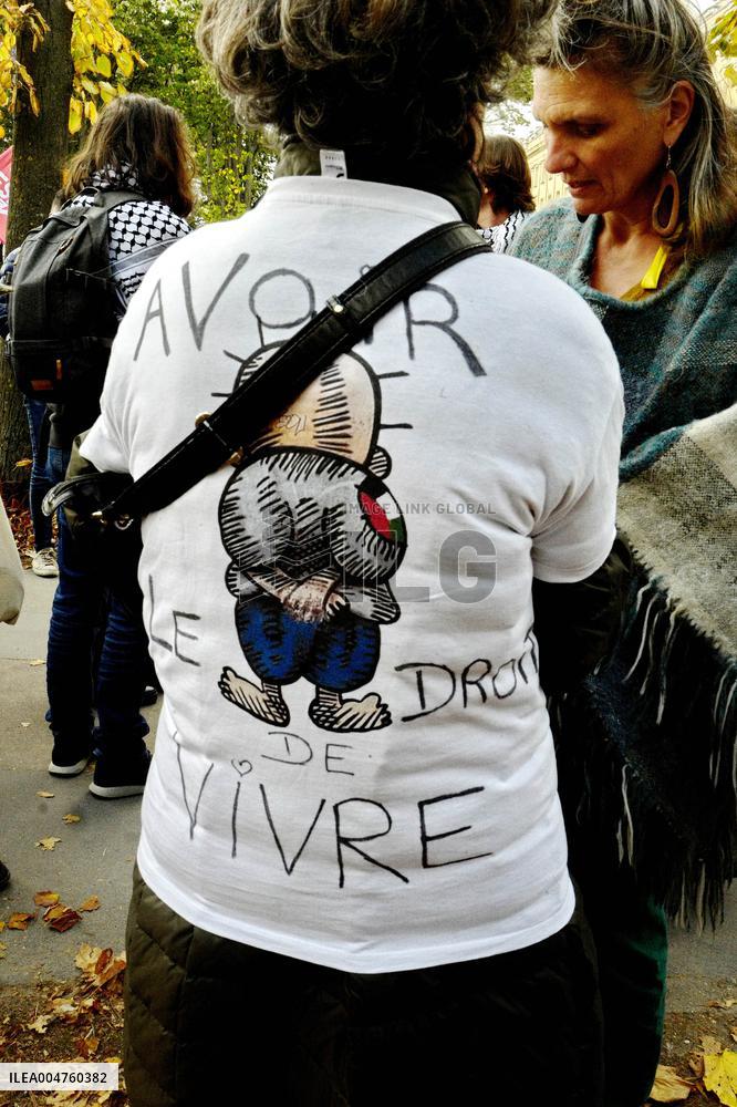 Rally in Support of Journalists in Gaza - Paris