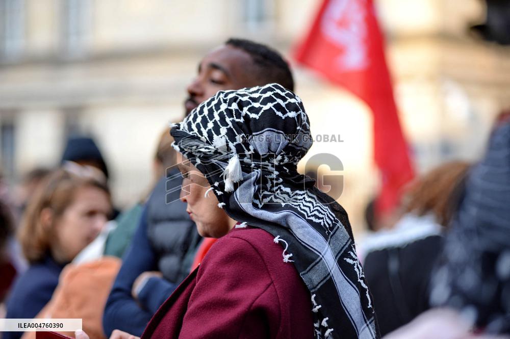 Rally in Support of Journalists in Gaza - Paris