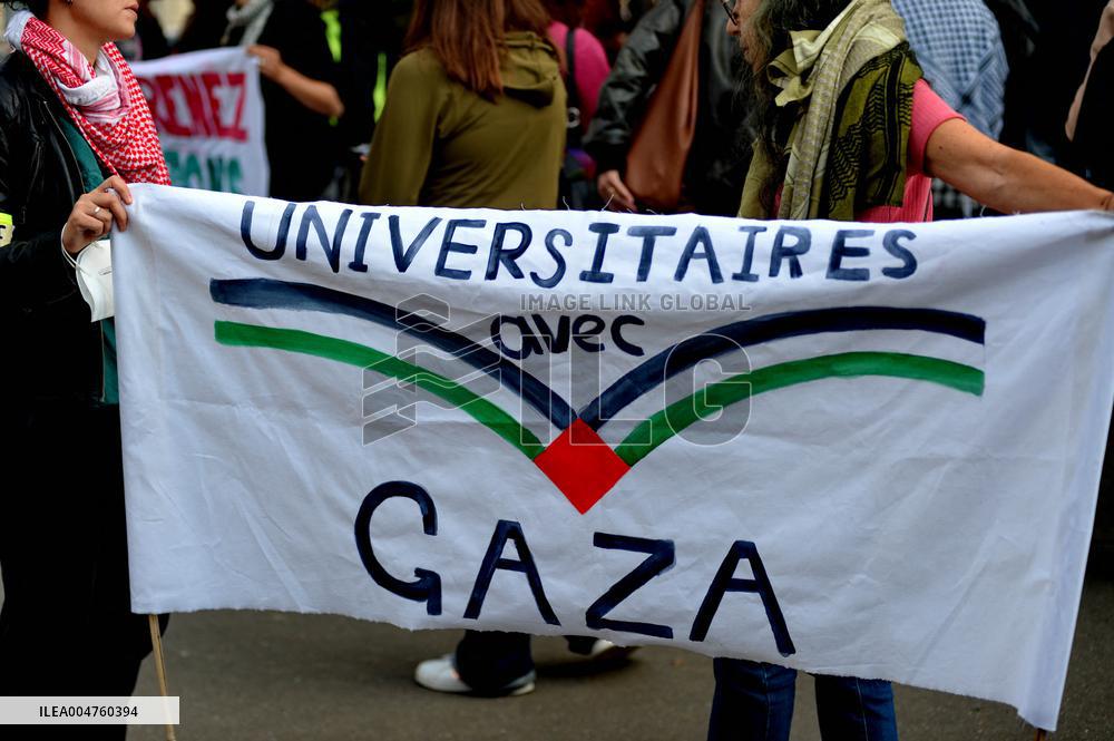 Rally in Support of Journalists in Gaza - Paris