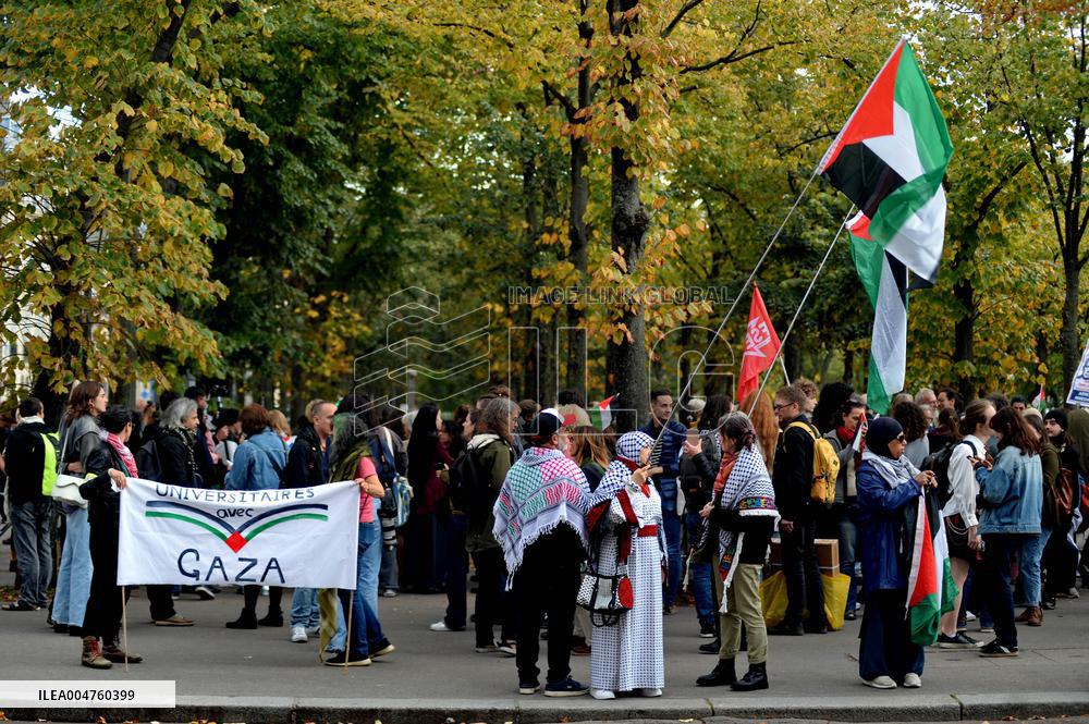 Rally in Support of Journalists in Gaza - Paris