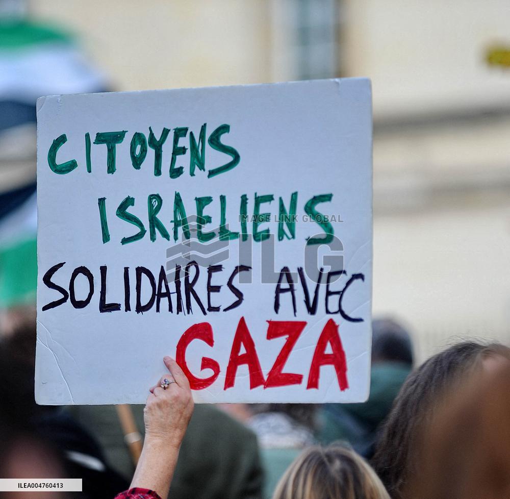 Rally in Support of Journalists in Gaza - Paris