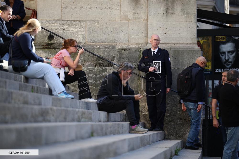 Funeral of Italo-French actress Claudia Cardinale at Saint-Roch Church - Paris