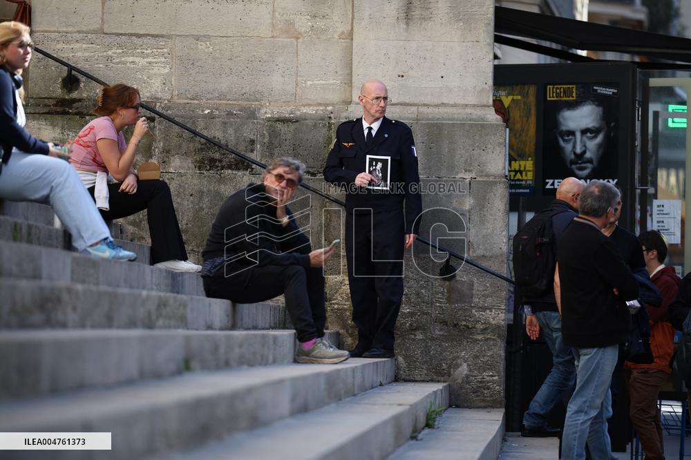 Funeral of Italo-French actress Claudia Cardinale at Saint-Roch Church - Paris