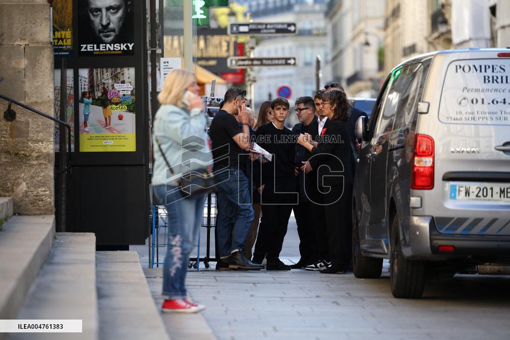 Funeral of Italo-French actress Claudia Cardinale at Saint-Roch Church - Paris