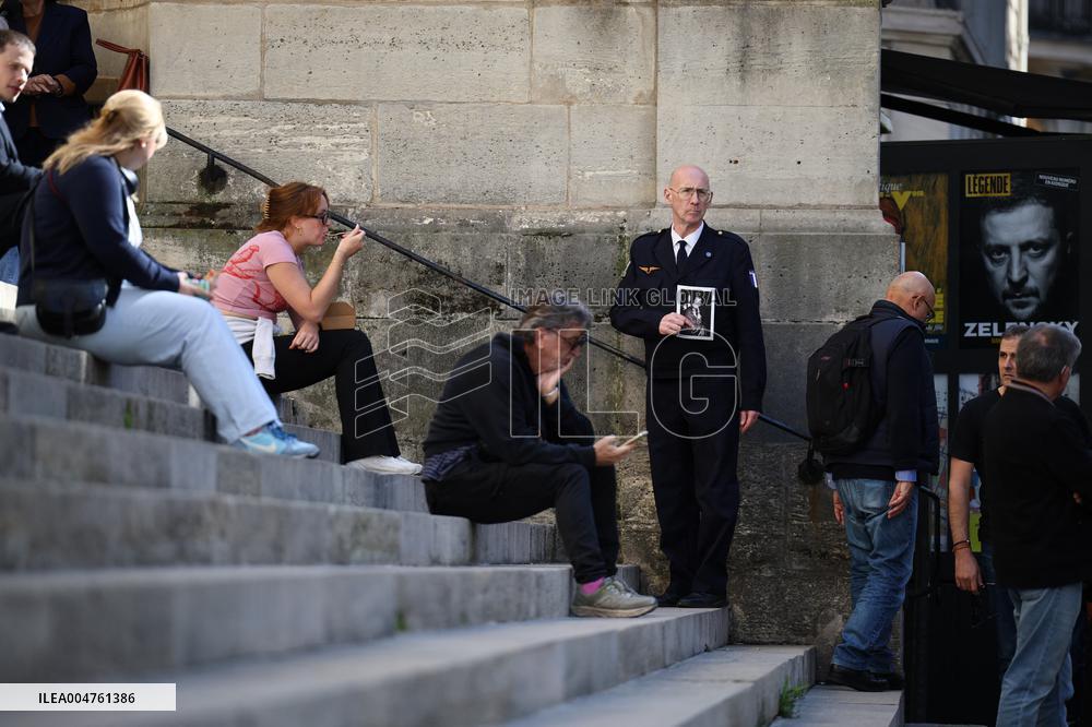 Funeral of Italo-French actress Claudia Cardinale at Saint-Roch Church - Paris