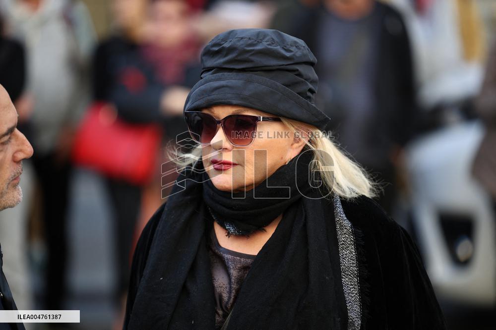 Funeral of Italo-French actress Claudia Cardinale at Saint-Roch Church - Paris