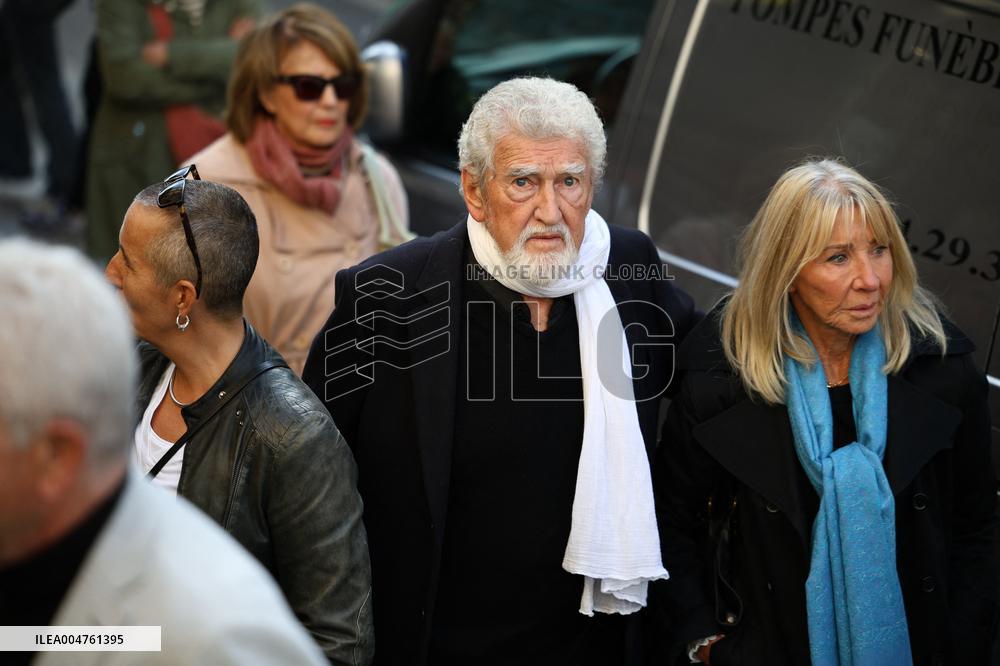 Funeral of Italo-French actress Claudia Cardinale at Saint-Roch Church - Paris