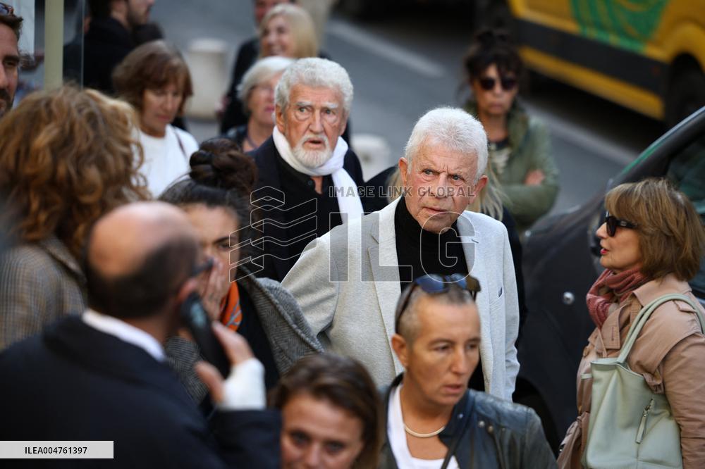 Funeral of Italo-French actress Claudia Cardinale at Saint-Roch Church - Paris