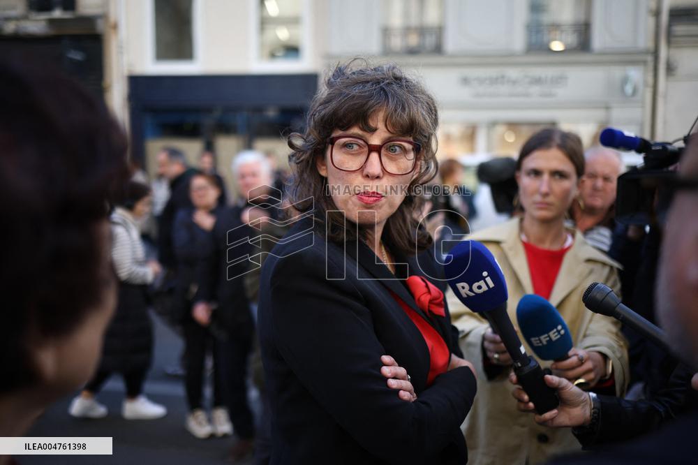 Funeral of Italo-French actress Claudia Cardinale at Saint-Roch Church - Paris