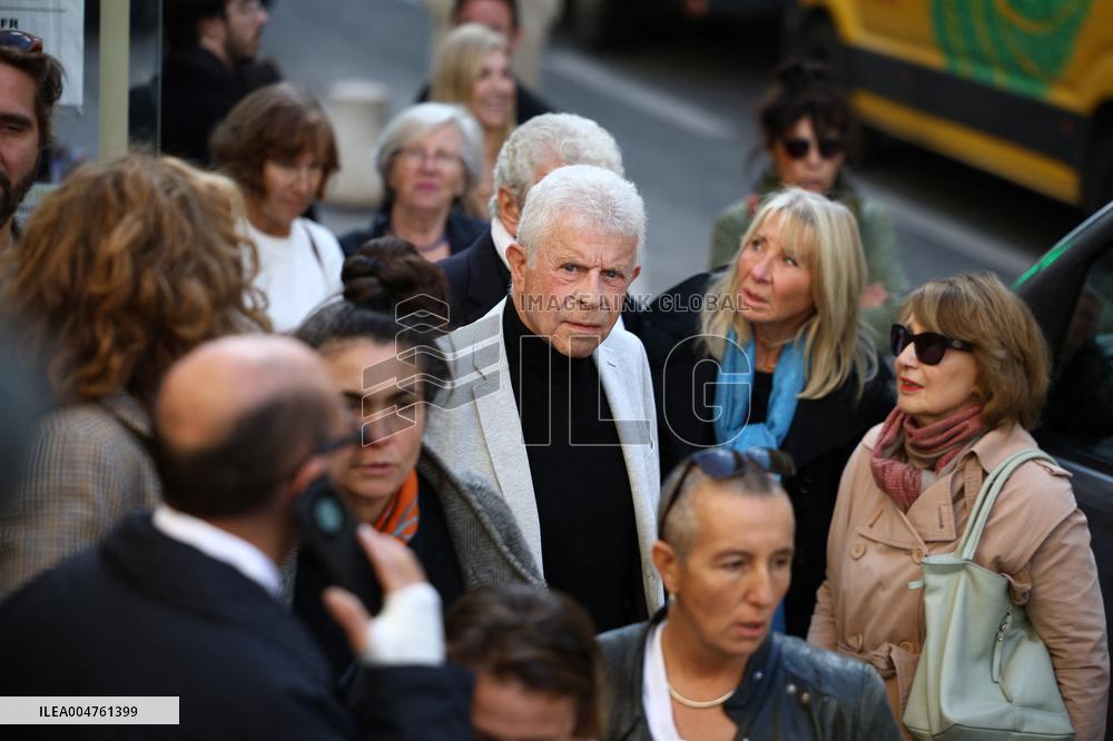 Funeral of Italo-French actress Claudia Cardinale at Saint-Roch Church - Paris
