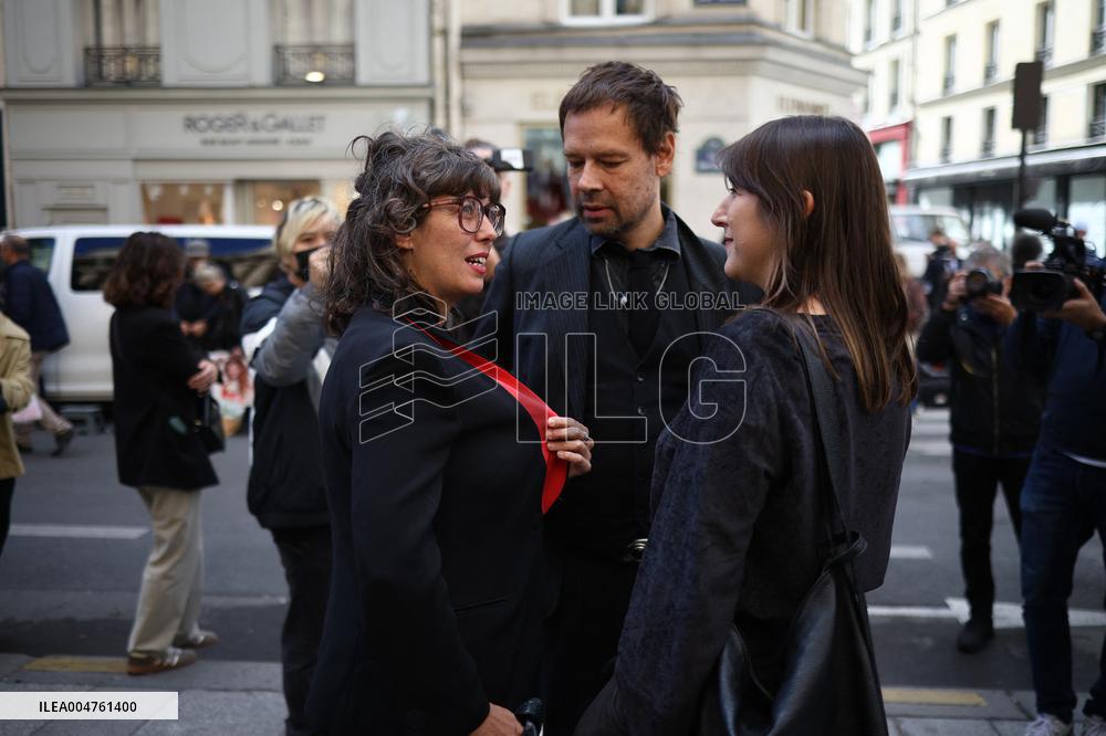 Funeral of Italo-French actress Claudia Cardinale at Saint-Roch Church - Paris