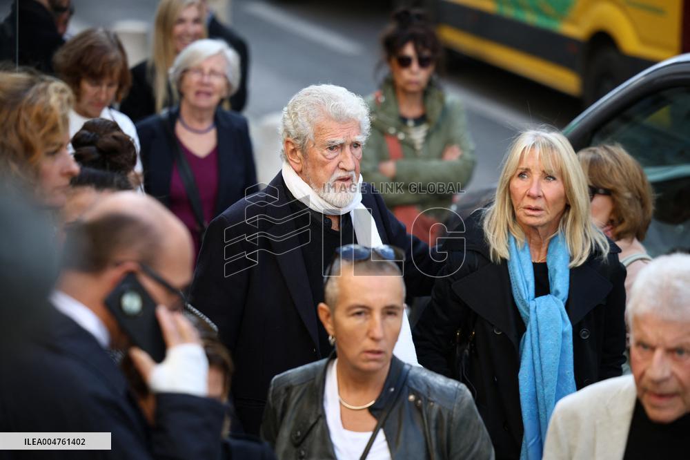 Funeral of Italo-French actress Claudia Cardinale at Saint-Roch Church - Paris