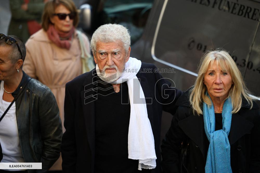 Funeral of Italo-French actress Claudia Cardinale at Saint-Roch Church - Paris