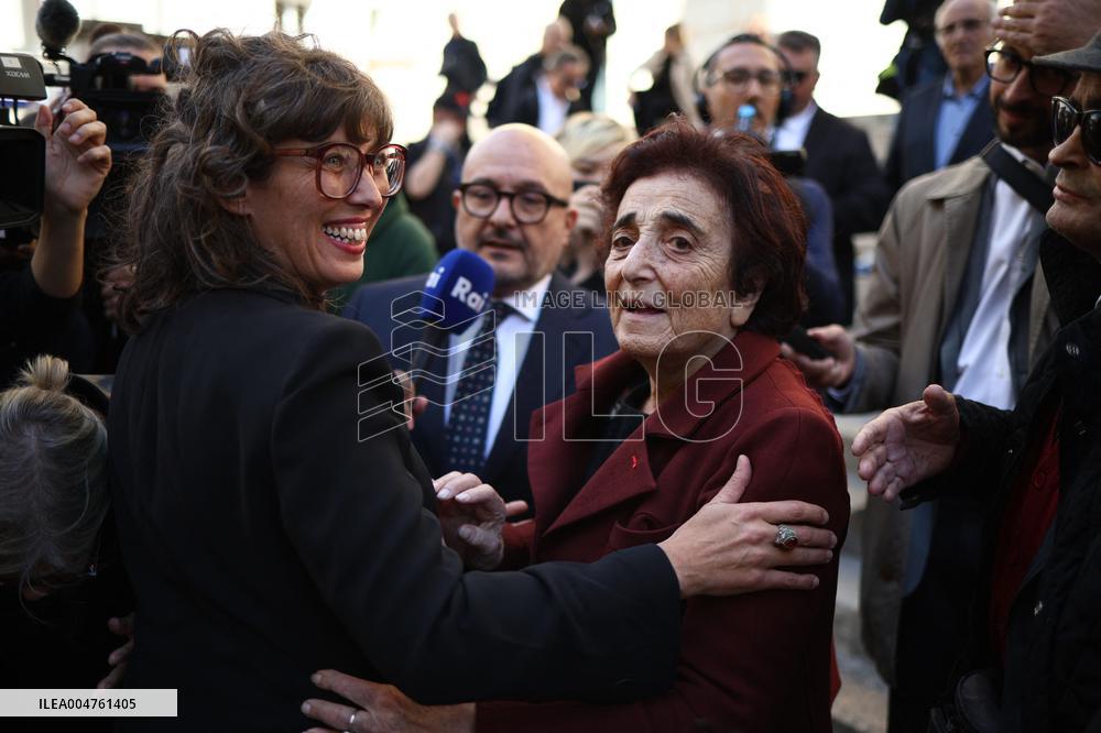 Funeral of Italo-French actress Claudia Cardinale at Saint-Roch Church - Paris