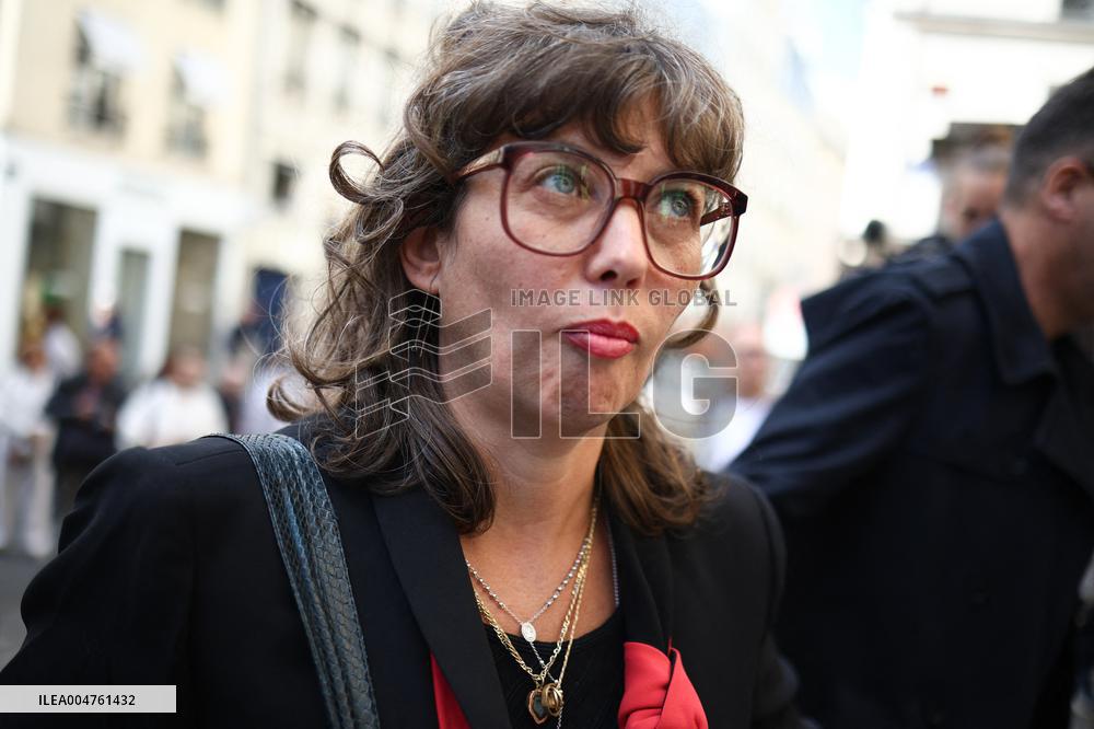 Funeral of Italo-French actress Claudia Cardinale at Saint-Roch Church - Paris