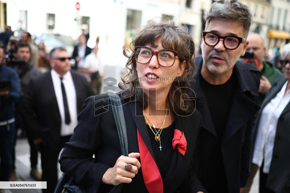 Funeral of Italo-French actress Claudia Cardinale at Saint-Roch Church - Paris
