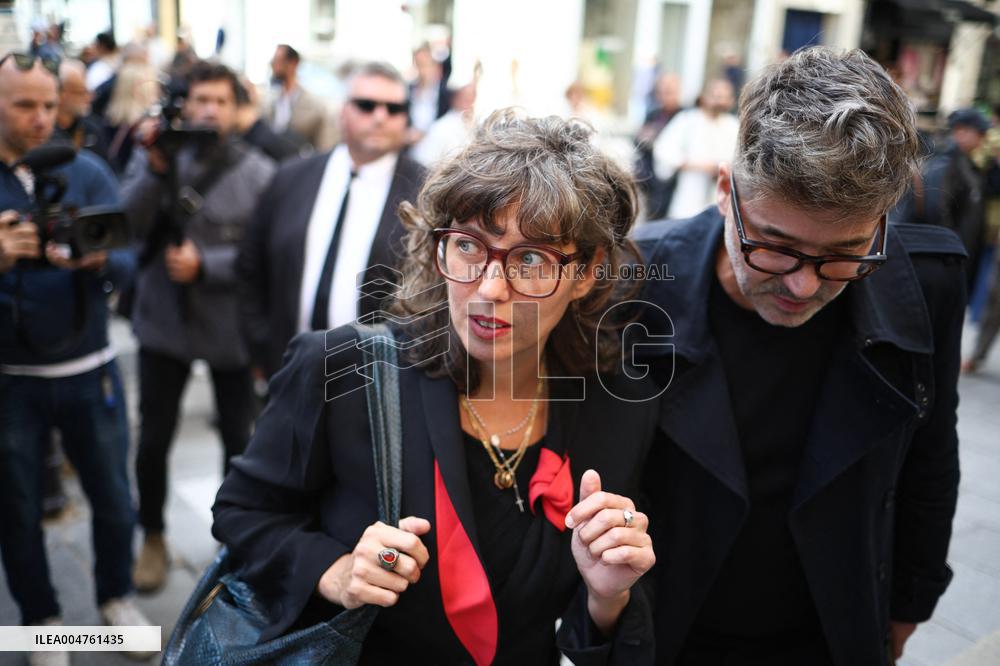 Funeral of Italo-French actress Claudia Cardinale at Saint-Roch Church - Paris
