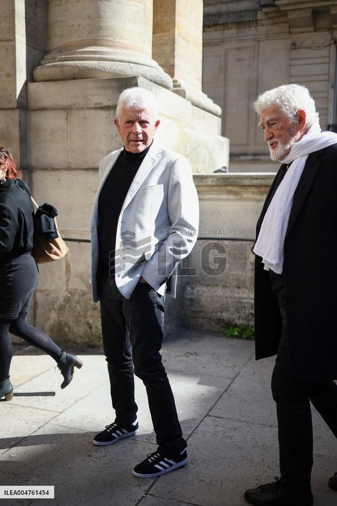 Funeral of Italo-French actress Claudia Cardinale at Saint-Roch Church - Paris