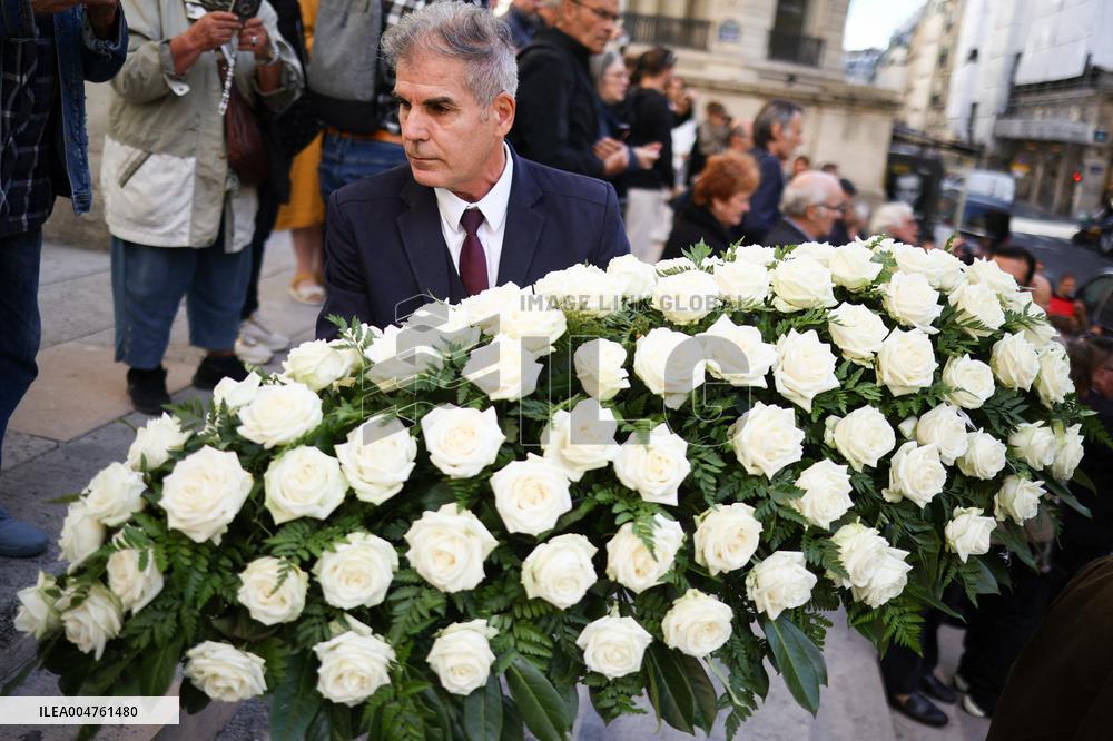 Funeral of Italo-French actress Claudia Cardinale at Saint-Roch Church - Paris