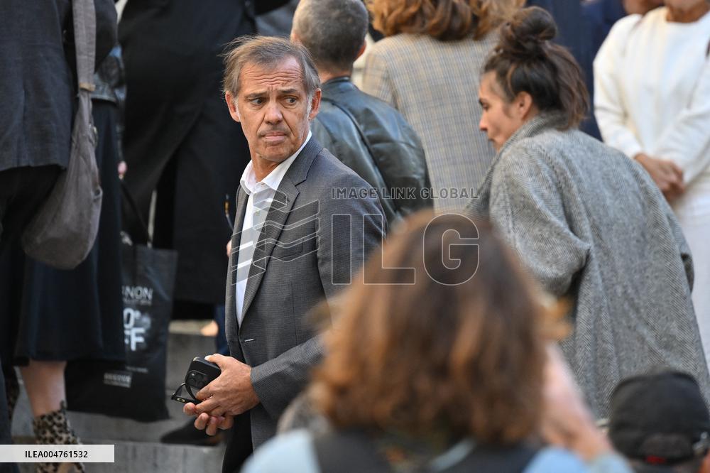 Funeral of Italo-French actress Claudia Cardinale at Saint-Roch Church - Paris