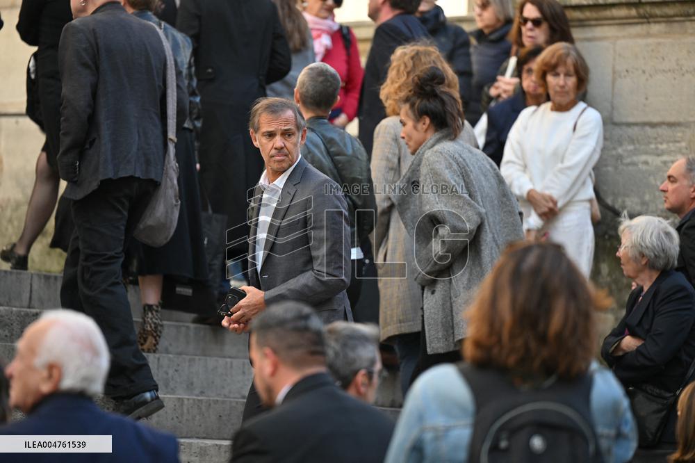 Funeral of Italo-French actress Claudia Cardinale at Saint-Roch Church - Paris