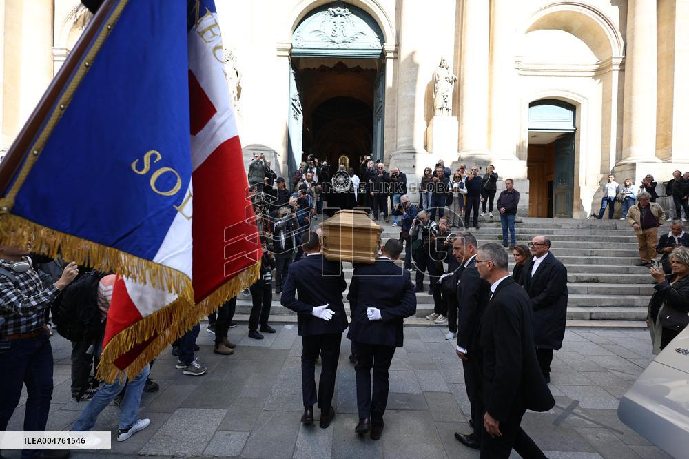 Funeral of Italo-French actress Claudia Cardinale at Saint-Roch Church - Paris