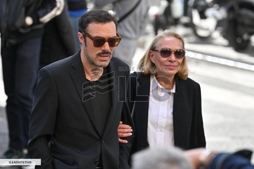 Funeral of Italo-French actress Claudia Cardinale at Saint-Roch Church - Paris