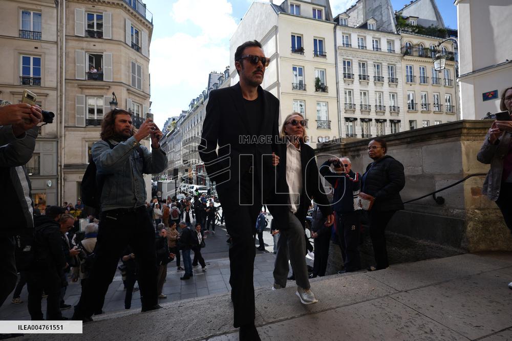 Funeral of Italo-French actress Claudia Cardinale at Saint-Roch Church - Paris
