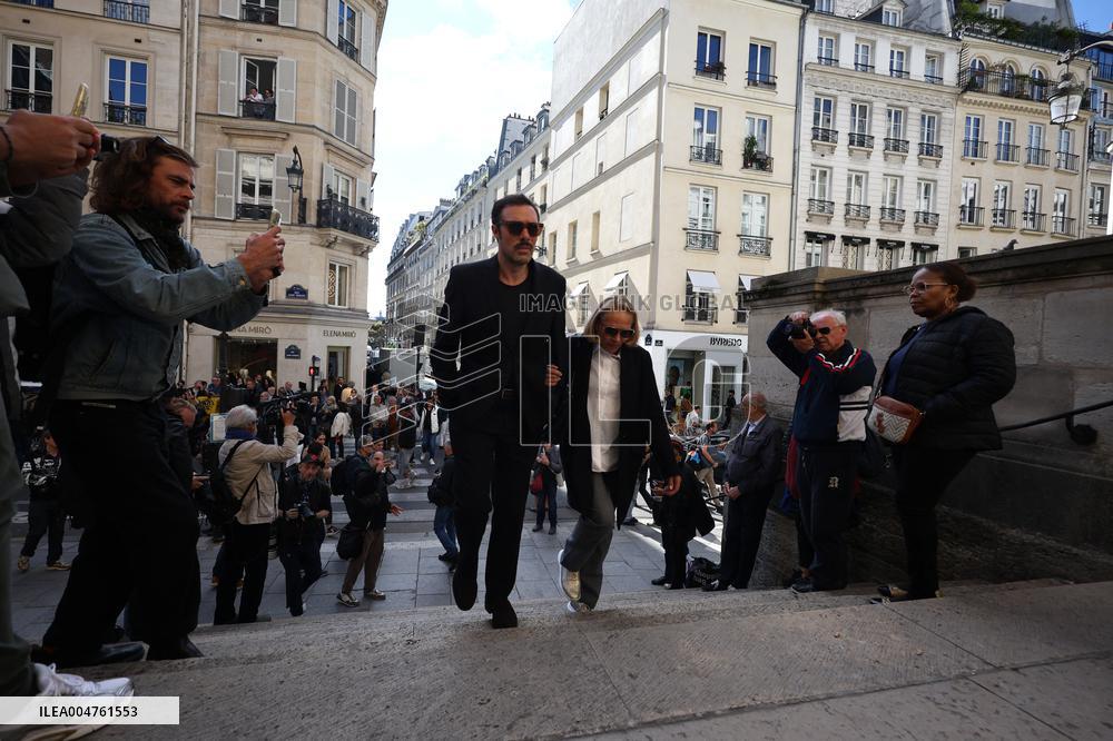 Funeral of Italo-French actress Claudia Cardinale at Saint-Roch Church - Paris
