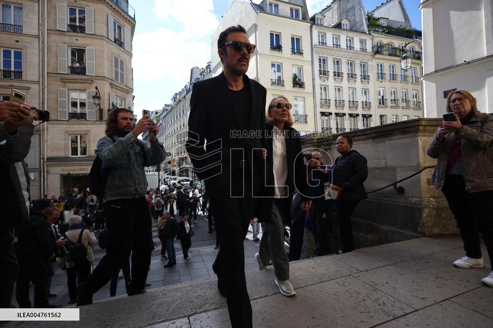 Funeral of Italo-French actress Claudia Cardinale at Saint-Roch Church - Paris