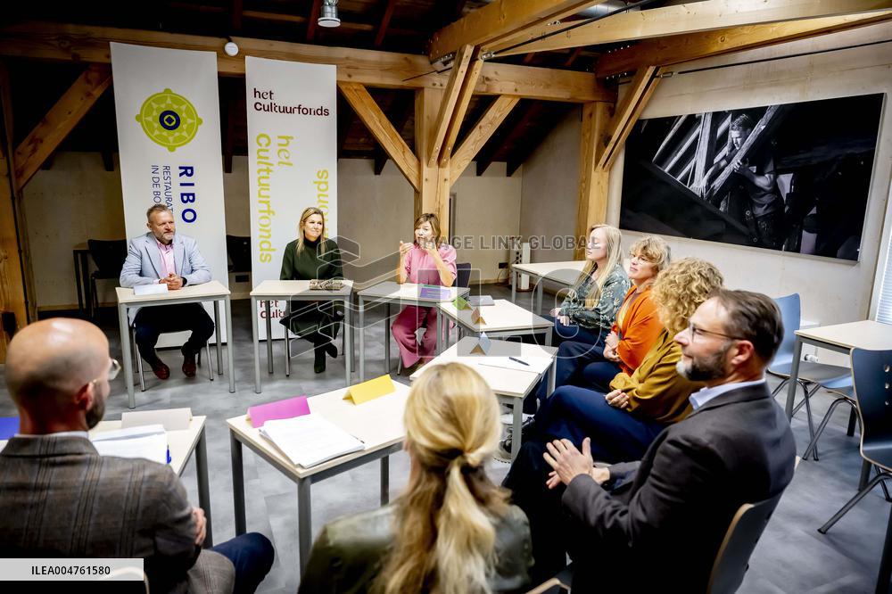 Maxima Visits Practical Center for Craft Training - Netherlands