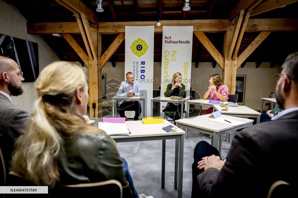 Maxima Visits Practical Center for Craft Training - Netherlands
