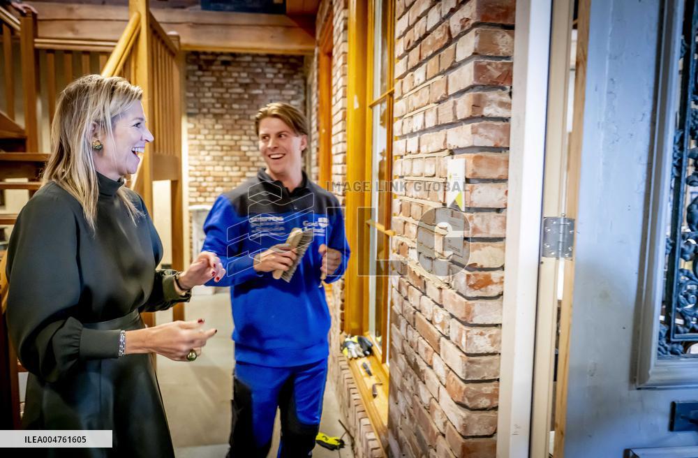 Queen Maxima Visits Practical Center for Craft Training - Netherlands