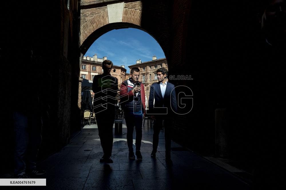 Gabriel Attal Supports Catherine Simonin In Montauban - France