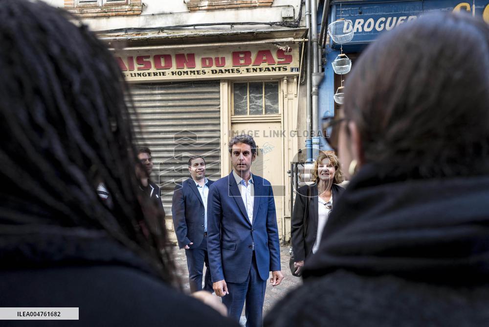 Gabriel Attal Supports Catherine Simonin In Montauban - France