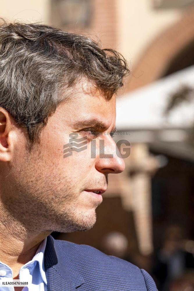 Gabriel Attal Supports Catherine Simonin In Montauban - France