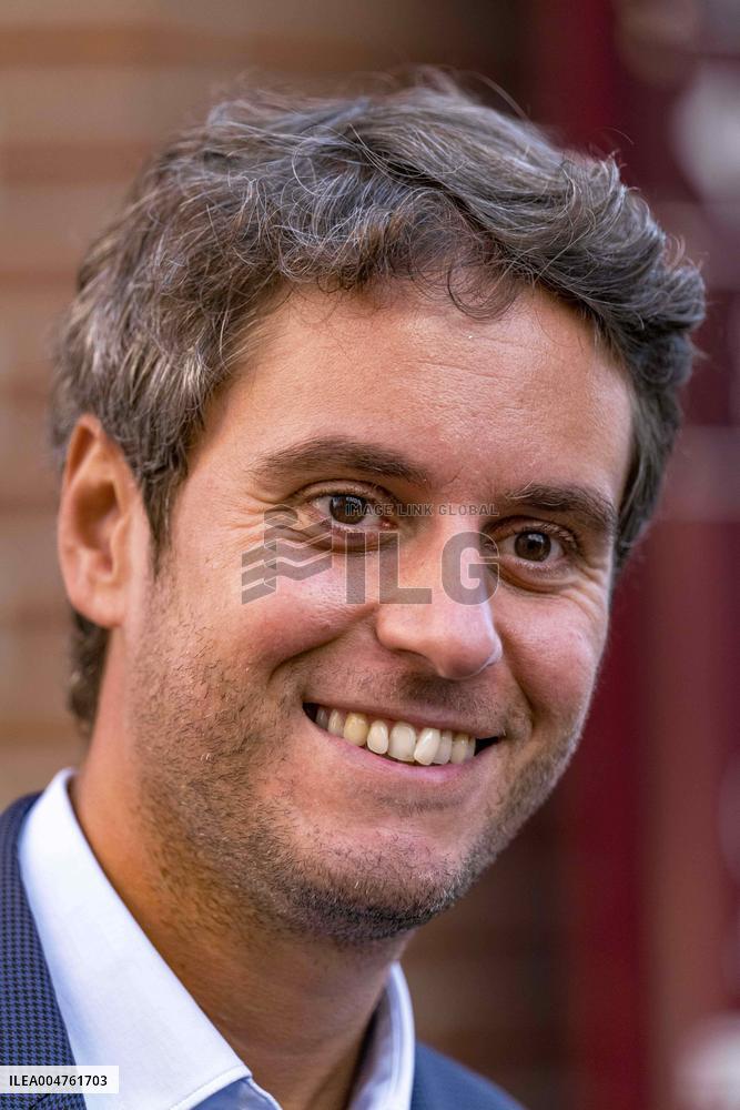 Gabriel Attal Supports Catherine Simonin In Montauban - France