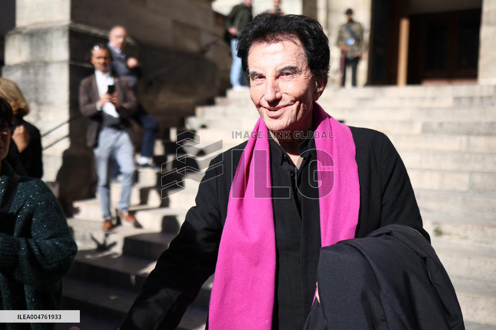 Funeral of Italo-French actress Claudia Cardinale at Saint-Roch Church - Paris