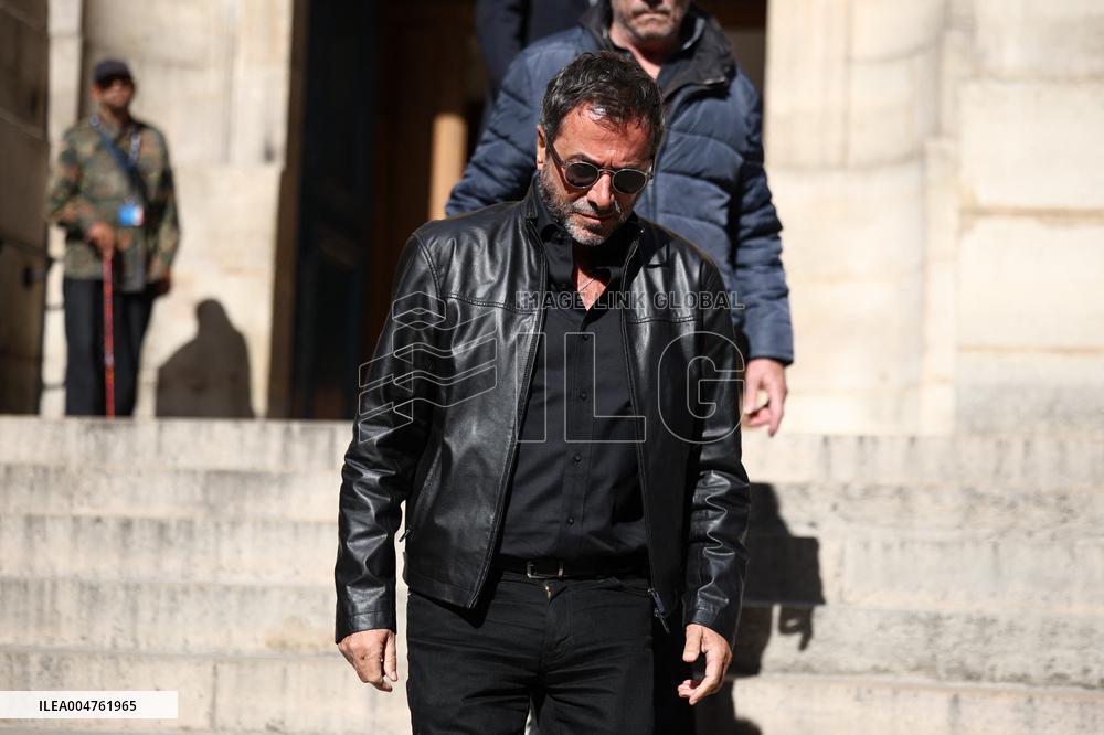 Funeral of Italo-French actress Claudia Cardinale at Saint-Roch Church - Paris